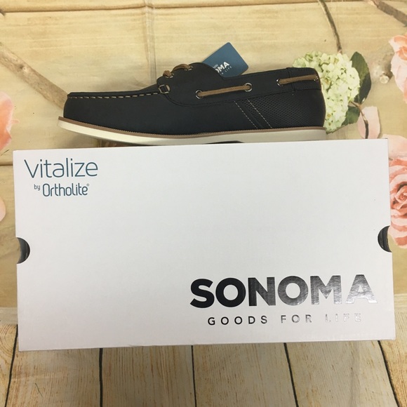 Sonoma men's navy boat shoes NIB - Picture 2 of 5